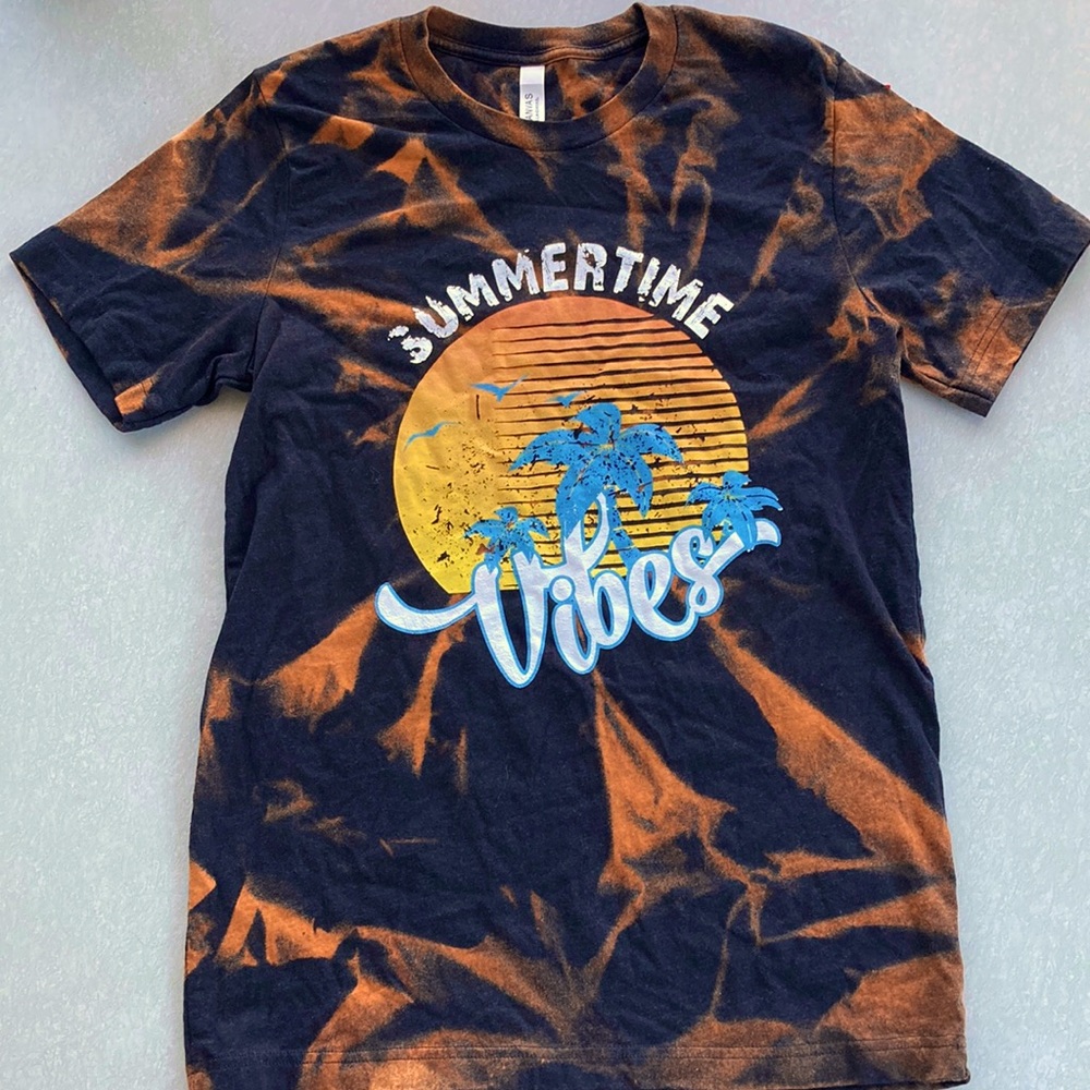 Bleach Tie Dye Graphic Tee